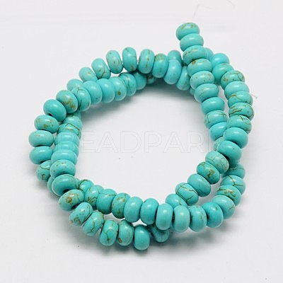 Synthetic Turquoise Beads Strands TURQ-G109-4x2mm-06-1