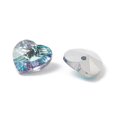 Faceted Glass Charms RGLA-L026-B10-1