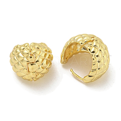Round Brass Hoop Earrings EJEW-L211-011E-G-1