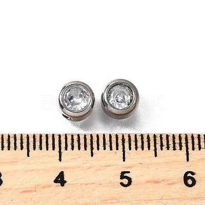201 Stainless Steel Rhinestone Beads STAS-F318-02P-1