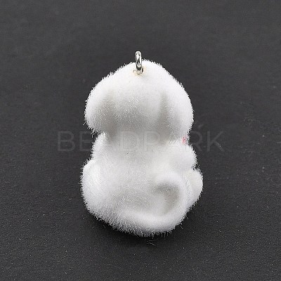 Flocky Resin Pendants FIND-A061-02D-1