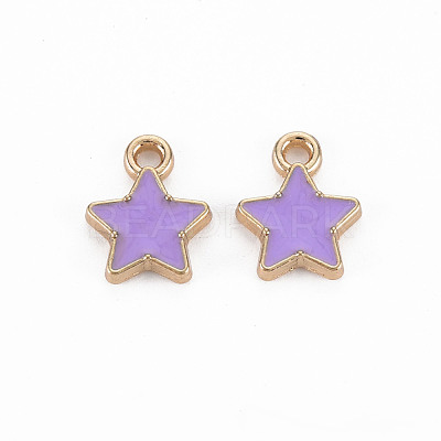 Alloy Enamel Charms PALLOY-N153-40-RS-1