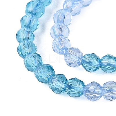 Transparent Glass Beads Strands GLAA-N074-01A-10-1