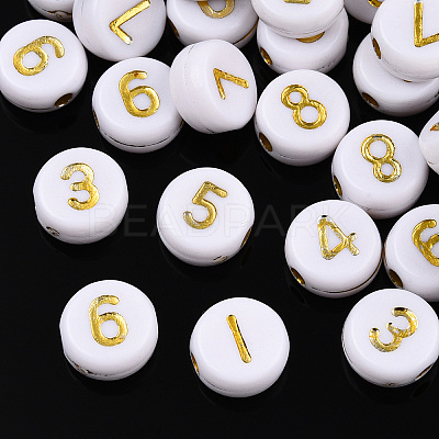 Plating Acrylic Beads PACR-R243-02-1