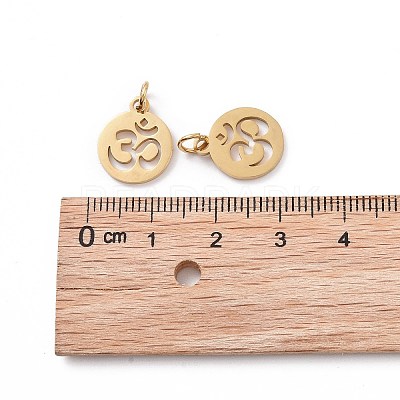 304 Stainless Steel Charms STAS-Q201-T446G-1