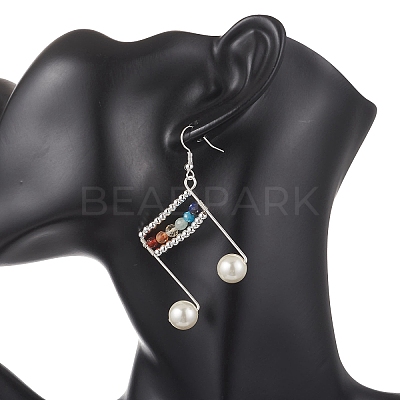 Brass Dangle Earrings EJEW-TA00803-1