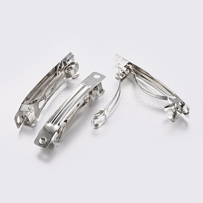 Iron Hair Barrette Findings X-IFIN-S289-78mm-1