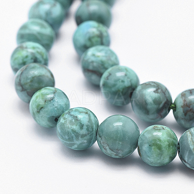 Natural Marble Beads Strands G-K211-6mm-A-1