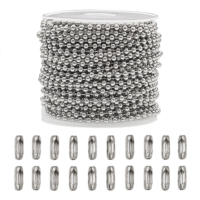 304 Stainless Steel Ball Chains CHS-CJ0001-26-1
