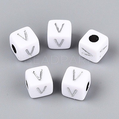 Opaque Acrylic Beads SACR-T035-03V-1