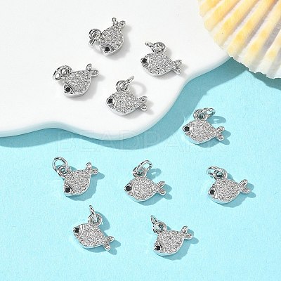 SHEGRACE Brass Micro Pave Cubic Zirconia Pendants XGRQ3D389-488P-1