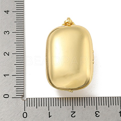 Brass Cubic Zirconia Locket Pendants KK-N254-93B-G-1