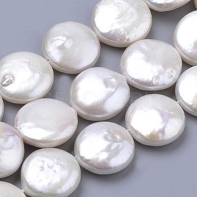 Natural Baroque Pearl Keshi Pearl Beads Strands PEAR-S012-27B-1