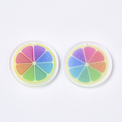 Acrylic Pendants X-OACR-S035-07-M-1