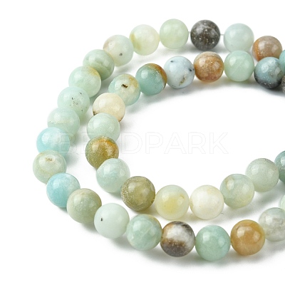 Natural Flower Amazonite Beads Strands Z26N5017-1