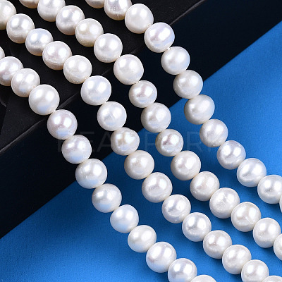 Natural Cultured Freshwater Pearl Beads Strands PEAR-N016-06A-1