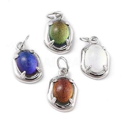 Eco-Friendly Brass Charms KK-H762-03P-1