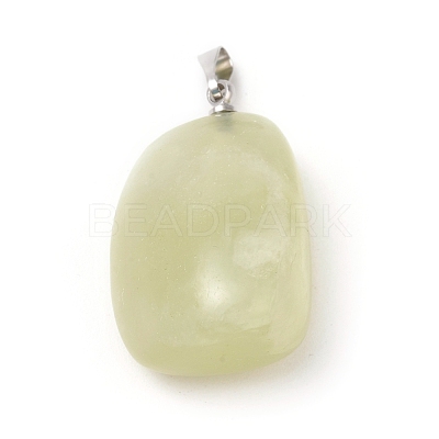 Natural New Jade Pendants G-K302-B08-1