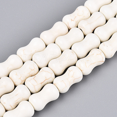 Synthetic Howlite Beads Strands G-N352-12-1