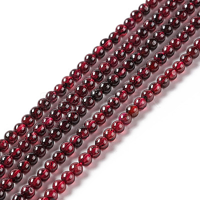 Natural Garnet Beads Strands X-G-F717-14-1