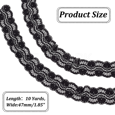 10 Yards Polyester Lace Trim OCOR-HY0001-21-1