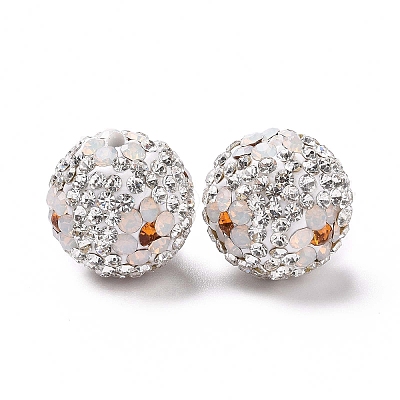 Polymer Clay Rhinestone Beads RB-L029-03I-1