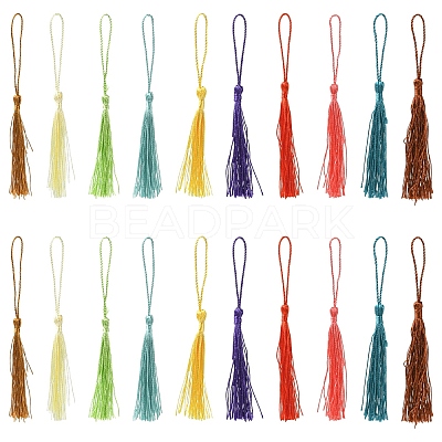 80Pcs Polyester Tassel Decorations DIY-YW0016-25A-1