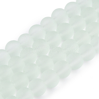 Baking Paint Transparent Glass Bead Strands X-GLAA-S031-6mm-29-1