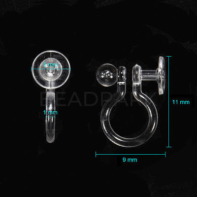 Plastic Clip-on Earring Findings LS-X-KY-F007-03-1