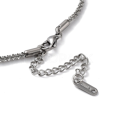 Non-Tarnish 304 Stainless Steel Spike Link Chain Necklace NJEW-D045-06P-1