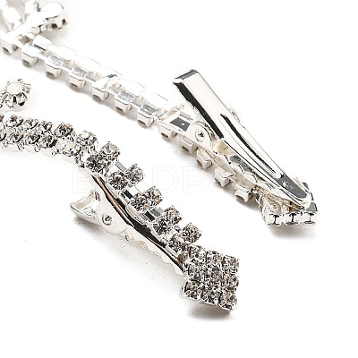 Alloy Rhinestone Hair Chain OHAR-M044-02D-S-1
