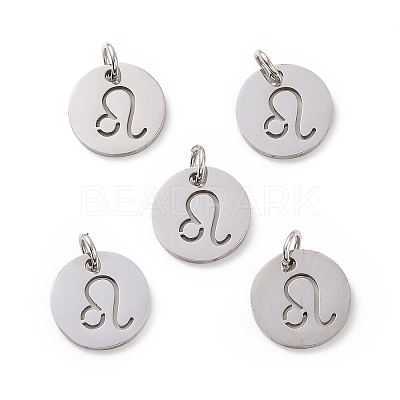 Non-Tarnish 304 Stainless Steel Charms STAS-Q201-T445-5S-1