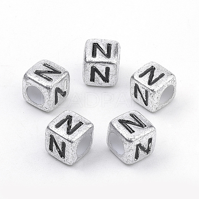 Plated Acrylic Beads X-PB43C9308-N-1