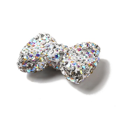 Polymer Clay Rhinestone Beads RGLA-D050-03A-1