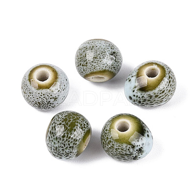 Vintage Handmade Porcelain Beads PORC-Q006-13A-14-1