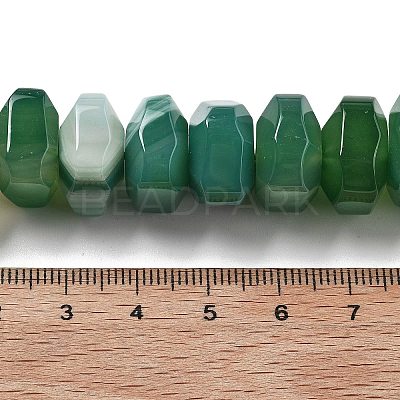 Natural Banded Agate Beads Strands G-K392-A17-1