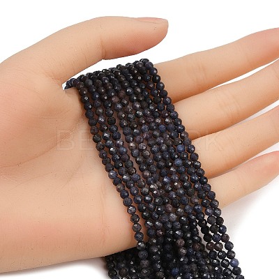 Natural Sapphire Beads Strands G-G204-A01-3.5mm-1
