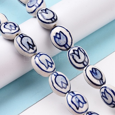 Handmade Porcelain Beads Strands PORC-M536-02-1