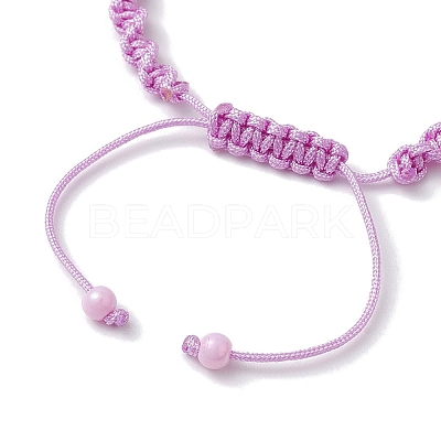 4Pcs Adjustable Synthetical Turquoise Starfish Braided Bead Bracelets BJEW-JB10225-1