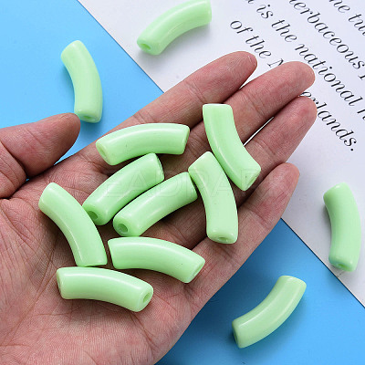 Opaque Acrylic Beads X-MACR-S372-001B-S028-1