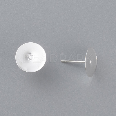 304 Stainless Steel Stud Earring Findings STAS-H436-24S-12mm-1