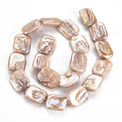 Natural Keshi Pearl Beads Strands PEAR-S020-K06-1