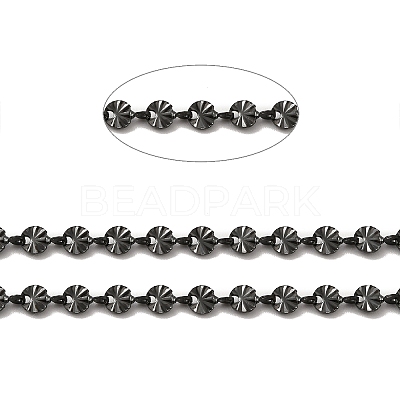 304 Stainless Steel Flower Link Chains STAS-B041-08EB-1
