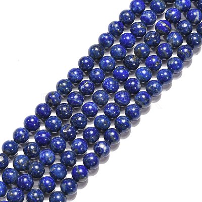 Natural Lapis Lazuli Beads Strands G-G423-6mm-AB-1