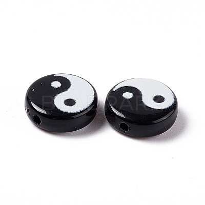 Opaque Acrylic Beads SACR-E008-02B-02-1