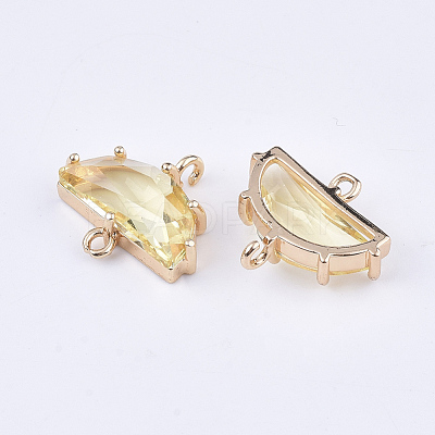Transparent Glass Links connectors GLAA-T007-16F-1
