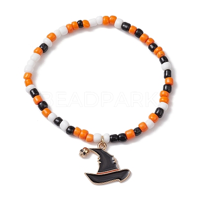 5Pcs Glass Seed Beaded Stretch Bracelets Sets BJEW-JB10939-1