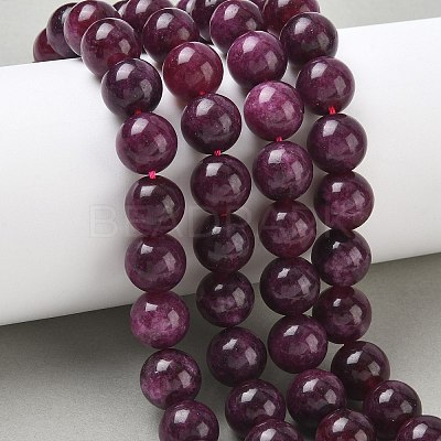 Dyed Natural Malaysia Jade Beads Strands G-G021-01D-06-1
