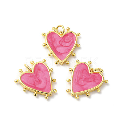 Rack Plating Brass Enamel Pendants X-KK-D074-03G-04-1