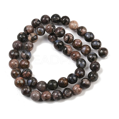 Natural Glaucophane Beads Strands X-G-R485-12-8mm-1